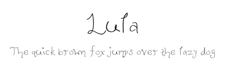 Lula by MylesKatherine — Script Handwritten Font