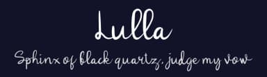 Lulla by peterdraw — Script Handwritten Font — thumbnail 2