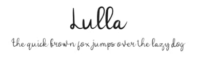 Lulla by peterdraw — Script Handwritten Font — thumbnail 1
