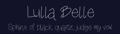 Lulla Belle by Erin Manning — Script Handwritten Font — thumbnail 2