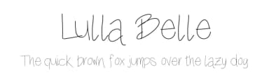 Lulla Belle by Erin Manning — Script Handwritten Font — thumbnail 1