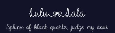 Lulu-Lala by Graphix Line Studio — Script Handwritten Font — thumbnail 2
