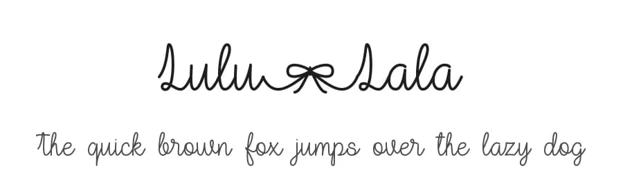 Lulu-Lala by Graphix Line Studio — Script Handwritten Font