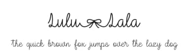 Lulu-Lala by Graphix Line Studio — Script Handwritten Font — thumbnail 1