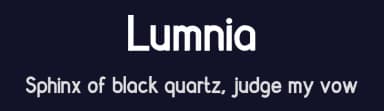 Lumnia by Laurens Jansen — Sans Serif Font — thumbnail 2
