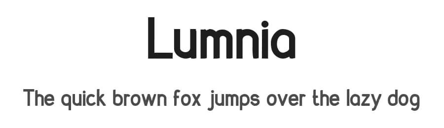 Lumnia by Laurens Jansen — Sans Serif Font