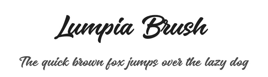 Lumpia Brush by Saffatin co — Script Handwritten Font — preview 1