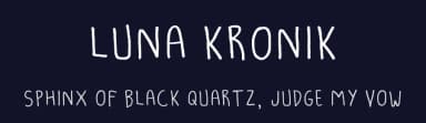 Luna Kronik by Denne — Script Handwritten Font — thumbnail 2