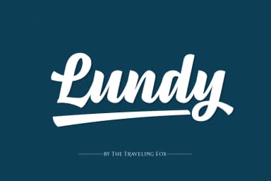 Lundy Font by The Traveling Fox — Script Handwritten Font — thumbnail 1