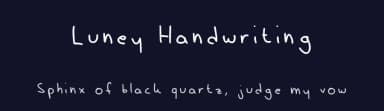 Luney Handwriting by Ylva Winter — Script Handwritten Font — thumbnail 2