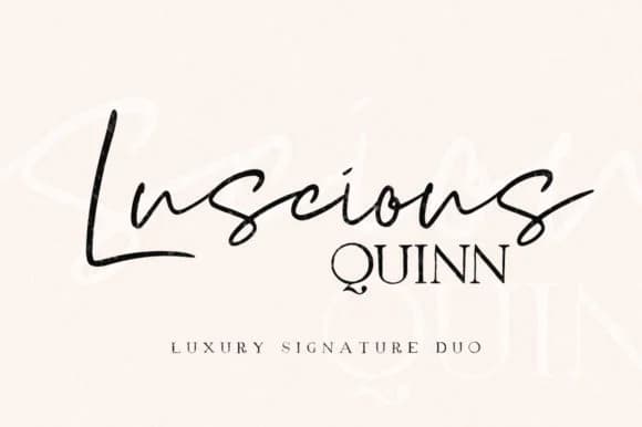 Luscious Quinn Duo Font by Digital Hustler — Script Handwritten Font