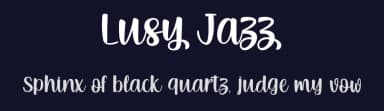 Lusy Jazz by Typhoon Type - Suthi Srisopha — Script Handwritten Font — thumbnail 2