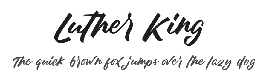 Luther King by Alpaprana Studio — Script Handwritten Font — preview 1