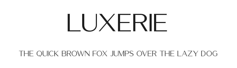 Luxerie by mlkwsn — Sans Serif Font