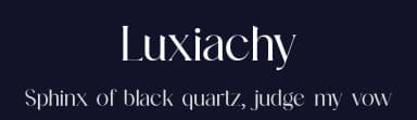 Luxiachy by UI Creative — Serif Font — thumbnail 2