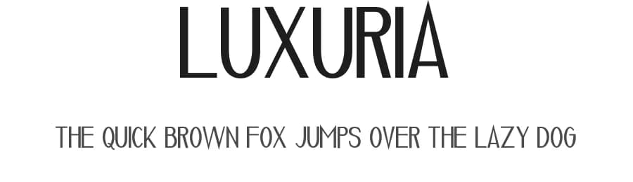 Luxuria by Typetasty — Sans Serif Font
