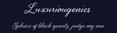 Luxuriougenics by Pollux of Geminorum — Script Handwritten Font — thumbnail 2