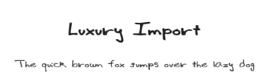 Luxury Import by Xerographer Fonts — Script Handwritten Font — thumbnail 1