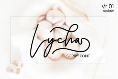 Lycha Font by Gumacreative — Script Handwritten Font — thumbnail 1