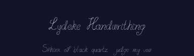 Lydeke Handwrithing by Lydeke Bosch — Script Handwritten Font — thumbnail 2