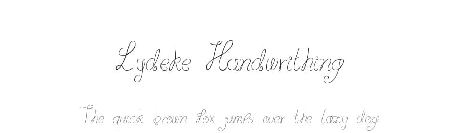 Lydeke Handwrithing by Lydeke Bosch — Script Handwritten Font