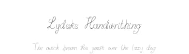 Lydeke Handwrithing by Lydeke Bosch — Script Handwritten Font — thumbnail 1