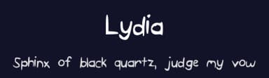 Lydia by Lydie Rivers — Script Handwritten Font — thumbnail 2