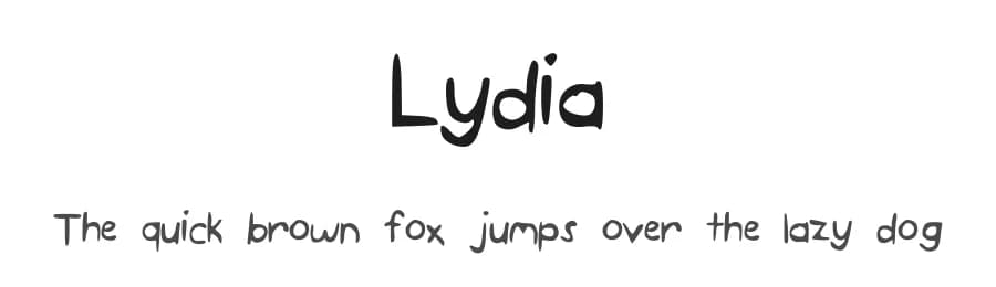 Lydia by Lydie Rivers — Script Handwritten Font