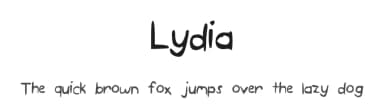 Lydia by Lydie Rivers — Script Handwritten Font — thumbnail 1