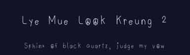 Lye Mue Look Kreung 2 by Charlee Sathiraboot — Script Handwritten Font — thumbnail 2
