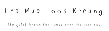 Lye Mue Look Kreung by Charlee Sathiraboot — Script Handwritten Font — thumbnail 1