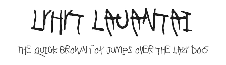 Lyhyt Lauantai by Juha Korhonen — Script Handwritten Font