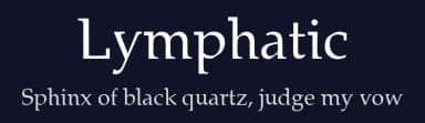 Lymphatic by Sacred Nipple — Serif Font — thumbnail 2