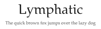 Lymphatic by Sacred Nipple — Serif Font — thumbnail 1