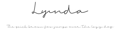 Lynda by sapodilla type — Script Handwritten Font — thumbnail 1