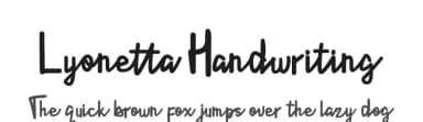 Lyonetta Handwriting by Kurnia Setyadi — Script Handwritten Font — thumbnail 1