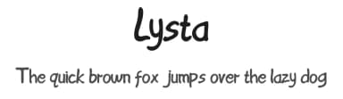 Lysta by Andarina — Script Handwritten Font — thumbnail 1