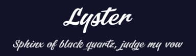 Lyster by Måns Grebäck — Script Handwritten Font — thumbnail 2