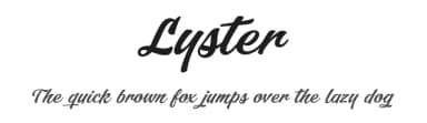 Lyster by Måns Grebäck — Script Handwritten Font — thumbnail 1