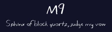 M9 by Justin  Biddle — Script Handwritten Font — thumbnail 2