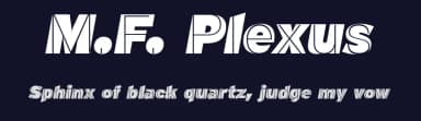 M.F. Plexus by deFharo — Sans Serif Font — thumbnail 2