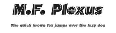 M.F. Plexus by deFharo — Sans Serif Font — thumbnail 1