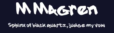 M Magren by wepfont.com — Script Handwritten Font — thumbnail 2