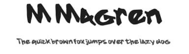 M Magren by wepfont.com — Script Handwritten Font — thumbnail 1
