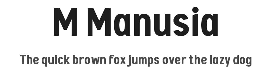 M Manusia by wepfont.com — Sans Serif Font