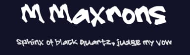 M Maxrons by wepfont.com — Script Handwritten Font — thumbnail 2