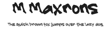 M Maxrons by wepfont.com — Script Handwritten Font — thumbnail 1