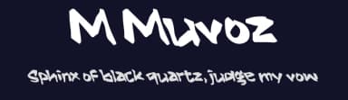 M Muvoz by wepfont.com — Script Handwritten Font — thumbnail 2
