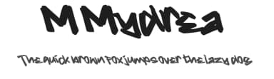 M Mydrea by wepfont.com — Script Handwritten Font — thumbnail 1