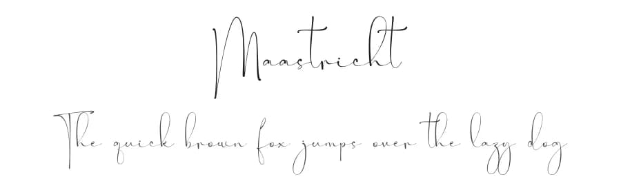 Maastricht by Hoperative — Script Handwritten Font — preview 1